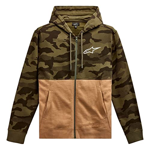 Alpinestars 1213-51050-6923-XXL: Camo Block Hoodie Military/Sand 2X