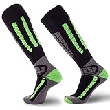 Pure Athlete Ski Socks Warm Merino Wool - Best Lightweight Thin Ski Snowboard Sock Women Men (1 Pair