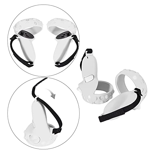 balikha 2x tampa de aperto de controlador de silicone macio para Quest 2, acessórios VR, capa protet
