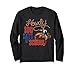 Howdy 100 Days Of School Western Cowboy Teacher Rodeo Long Sleeve T-Shirt