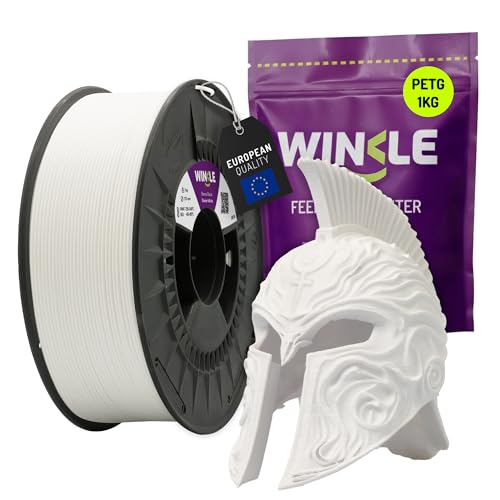 WINKLE PETG Filament 2.85 mm Ice White, 1 kg Spool, 3D Printer Filament Compatible with FDM Printers, 3D Printing Materi