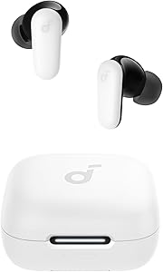 Soundcore P30i by Anker Noise Cancelling Earphones, 45H Playtime, 2-in-1 Case & Mobile Phone Holder, IP54, Wireless Headph…