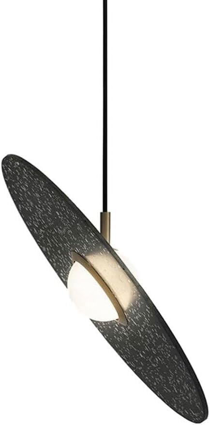 Suspension cuisine scandinave rose en ciment de 35cm pour salle à manger et salon