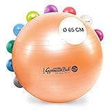 PEZZI Original Ball Maxafe Physio 65 cm Gymnastik Therapie Bürostuhl Kupfer
