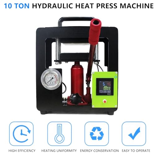 Prensa térmica hidráulica portátil 10 toneladas 600 W miniatura 2