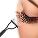 Ninasill Hot Eyelash Comb Lash Separator Mascara Lift Curl Metal Brush Beauty Makeup Tool (Black)