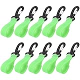 Gemscream 10 Pcs Green Kayak Paddle Holder Upgraded SUP Board Paddle Clips Keeper Holder Kayak Inflatable Boat Accessories Storage for Paddleboard No D Ring Patch