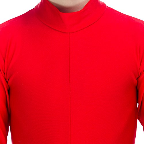 Girls Unitard Gymnastics High Neck Ankle Length Dance Bodysuit Dancewear (Xxs, Red) #TOP1