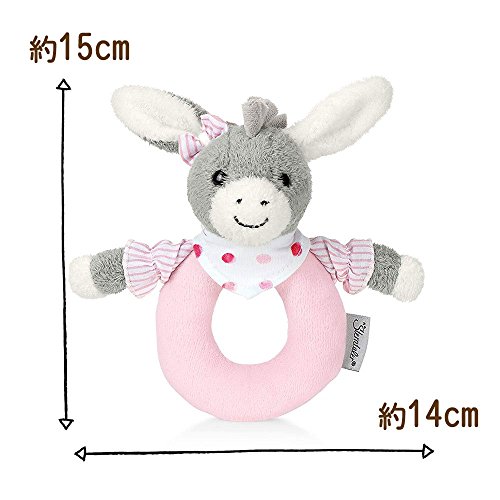 Sterntaler 3301838 Greifling Emmi Girl, Alter: 0-36 Monate, Größe: 16 cm, Farbe: Grau/Rosa – Bild 6