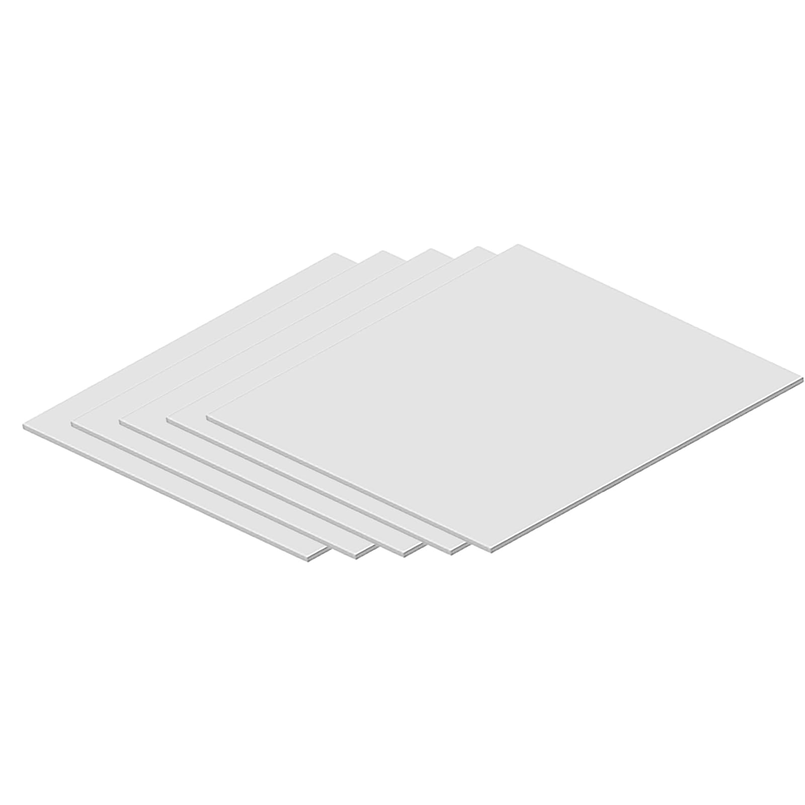 Fogli di polistirolo espanso, Pannello in schiuma di PVC da 5 pezzi, dimensioni multiple 1 mm(600x800x1mm)