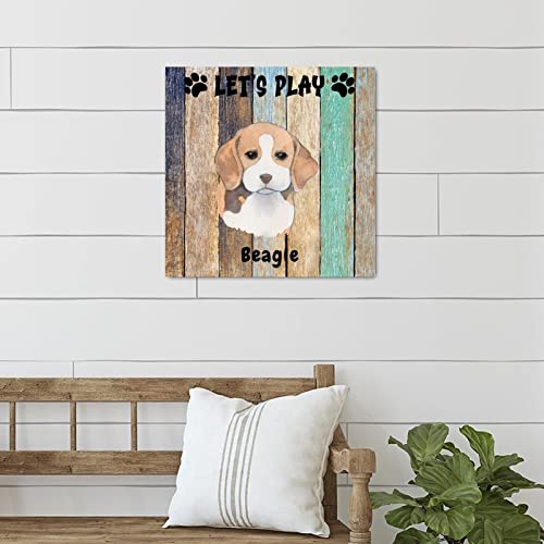 Panneau bois Beagle Dog, le cadeau de pendaison idéal