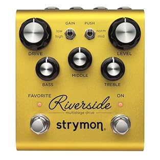 Overdrive Pedal with Controls f Bass Presence Middle Treble Drive