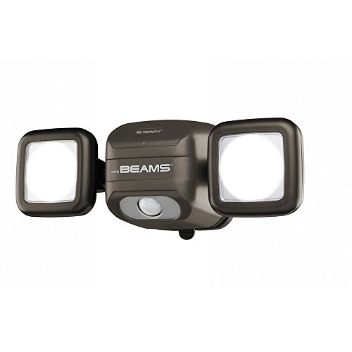 One-Day Sale: Up to 50% Off Mr. Beams MBN3000 Netbright 500 Lumen High Performance Wireless Battery Powered Motion Sensing LED Dual Head Security Spotlight, Black One-Day Sale: Up to 50% Off Mr. Beams MBN3000 Netbright 500 Lumen High Performance Wireless Battery Powered Motion Sensing LED Dual Head Security Spotlight, Black