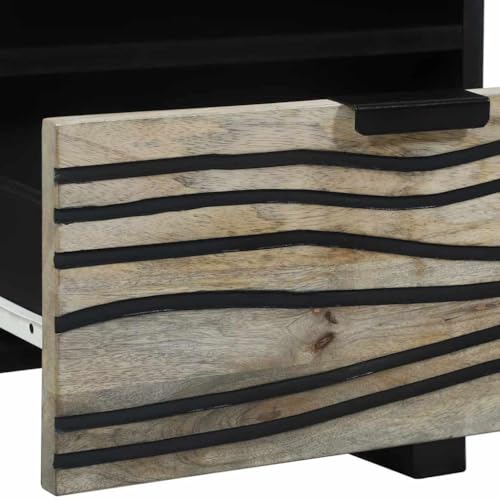 Table de Chevet Blanc pour Chambre Cosy et Rangement de Nuit Rustique - 7