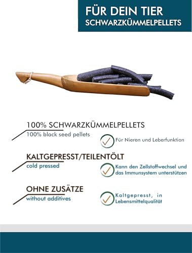 Mevlana Naturmühle Schwarzkümmel-Pellets 20kg, ideal für Pferde und Nutztiere