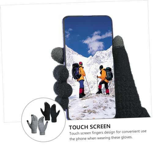 Guantes pantalla tactil invierno SOIMISS gruesos para no pasar frio al usar el smartphone afuera 5