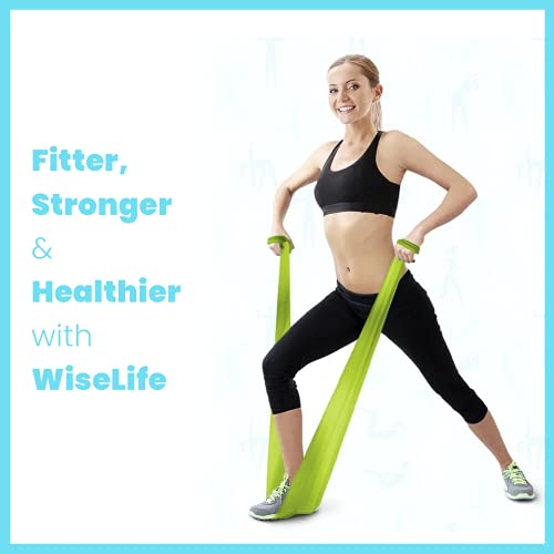 Wiselife Professional Latex Resistance Thera Band (Light Resistance) | 48x4 inch | 100% Natural Latex Resistance Band | For Warm-Up, Stretching, Strength Training, Exercise, Gym... - Image 6