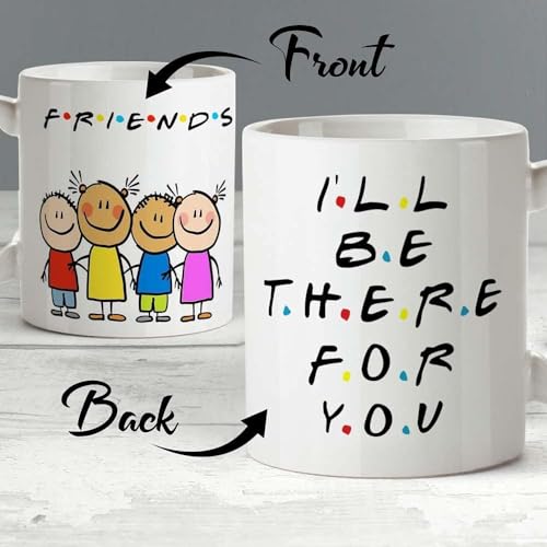 Image of Funny Bestie with Friendship Quotes Printed 325 ml Ceramic Coffee Mug /Tea Cup Gift for Girls, Best Friends, Sister Mom, Wife, Girlfriend 325 ml (Best Friend-9)