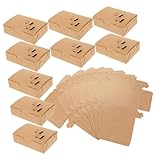 ERINGOGO 25 Stück Teiliges Koreanische Kraftpapier Verpackungsboxen für Imbiss Geeignet für Takeaway Snack und Restaurant Leichte Tragbare Food container für Pommes Hähnchen und Sushi