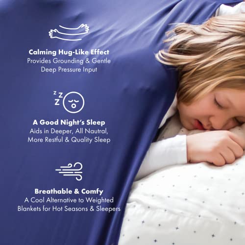 Image of Harkla Compression Sheet for Kids - Full Compression Sheets for All Night Comfort - Breathable and Stretchy, Great for a Calming Sleep Experience - Sensory Bedsheets for Kids - Makes Great Gifts