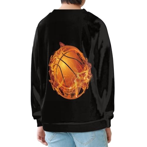 Sprowallo Kids Casual Cute Sweatshirt Long Sleeve Outwear Novelty Sweater for Girls Boys Crewneck Hoodie Age for 6-16 Years2