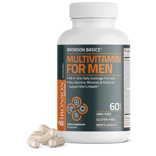 Bronson Multivitamin for Men All-in-One Daily Coverage Formula Key Vitamins, Minerals & Herbs to...