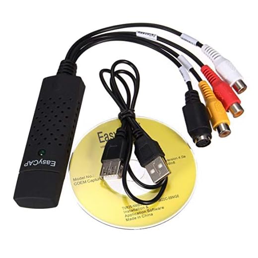 Dynamovolition USB 2.0 ljudinspelningsadapter VHS VCR TV till DVD omvandlare digital video grabber inspelare enhet för Windows PC