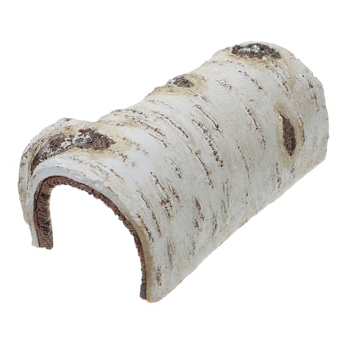 HIAKDOFT - HIAKDOFT Aquarium Tree Stump Decoration Large Resin Reptile Hide Cave Wear Resistant Natural Look Terrarium