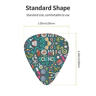 Jeu de 12 médiators de guitare sur le thème de la science de la bande dessinée pour guitare acoustique, guitare… - Les Beatles, Paul McCartney, John Lennon, RIngo Starr, George Harrison Jeu de 12 médiators de guitare sur le thème de la science de la bande dessinée pour guitare acoustique, guitare… – Image 4