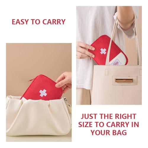 Compact Red First Aid Kit Bag for Travel and Outdoor Use - Image 4
