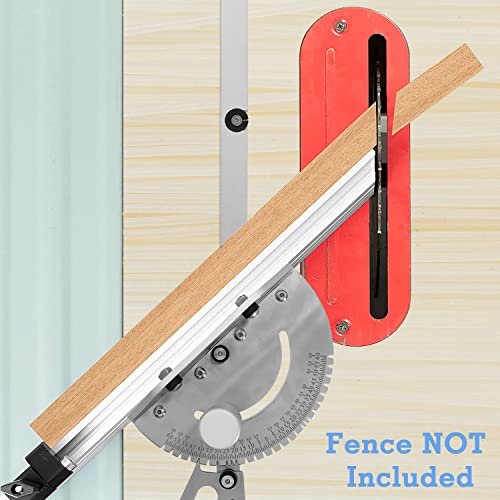 Precision Miter Gauge with a Standard Slot (3/4” x 3/8”), Table Saw Miter Gauge High Accuracy Miter Saw Protractor with 27 Angle Stops, Great Woodworking Tool Table Saw Accessories - Thumbnail 6