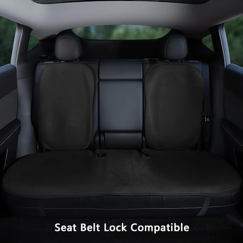 Image of TOPABYTE Rear Car Seat Cover for Tesla Model 3 2017-2024 2025 Highland Four Seasons Universal Protector Pad Mat Interior Decoration Accessories (Without Logo)