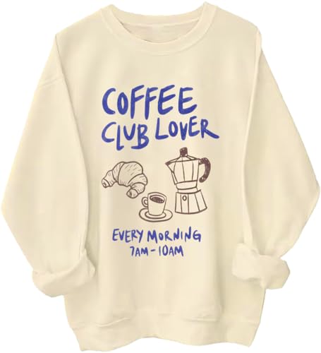 Retro Coffee Club Graphic For Coffee Lover Sweatshirt Men Women