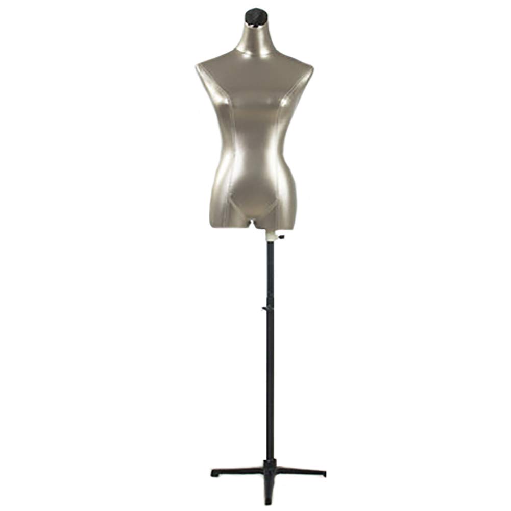 Ytwoo Female Mannequin Torso Body Dress Form, with Height Adjustable Black Tripod, for Clothing Dress Jewelry Display