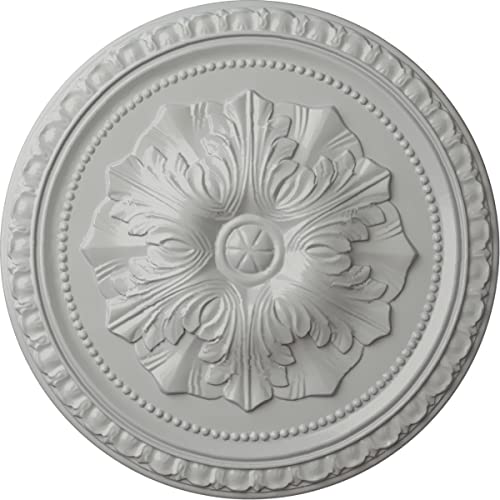 Ekena Millwork CM18RIFRF Richmond Ceiling Medallion, Frost