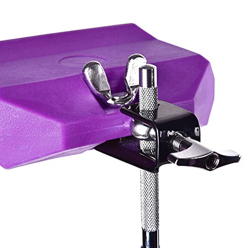 Tuoren 5“ Jam Block Musical Percussion Instrument Plastic Latin Drum Instrument (Purple) #TOP3