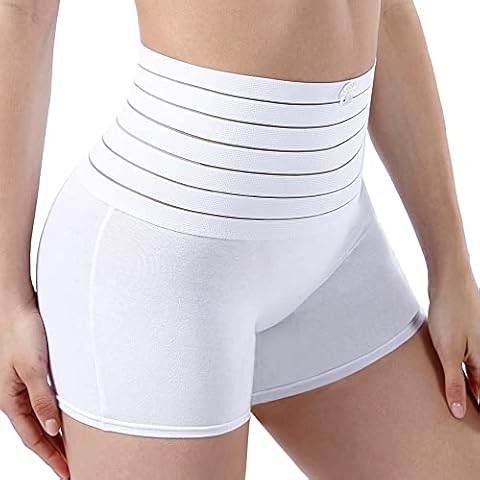 GOLD CARP Shapewear Women Middle waist Trainer Tummy Control Body Shaper Boyshorts Underwear hold in Panties support Seamless Slimming Butt Lifter White … Cover