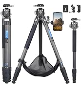 Amazon | カーボン 三脚 コンパクトトラベル三脚 40mmパイプ径 全高