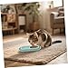 Kisangel Dual Bowl Pet Feeder Set for Cats and Dogs Ant Ant Design Space Saving Food and Water Bowls for Small to Medium Pets Convenient Mealtime