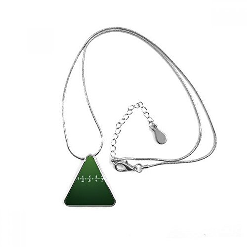 Collier homme math kowledge formula triangle à gravure nette et chaîne robuste