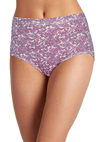 Image of Jockey Women's Underwear Elance Breathe Brief - 3 Pack, Light Raspberry /Windsor Floral Bloom /Sweet Orchid, 8