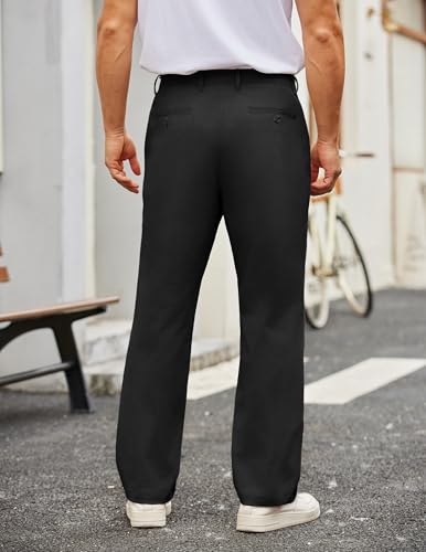 COOFANDY Mens Casual Pants Cotton Classic Fit Stretch Chino Pant Khaki Wrinkle Free Dress Slacks2