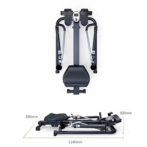 Image of Foldable Rowing Machines Rowing Machine Adjustable Resistance with Digital Monitor Home Gym Training Rower Workout Fitness