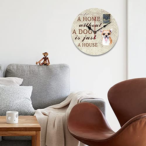 Horloge murale à piles avec message d'amour pour votre chien - 3