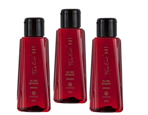Gel Hot Intimo Sensual Corporal Sexy Erotico Sabor Morango - Kit com 3und