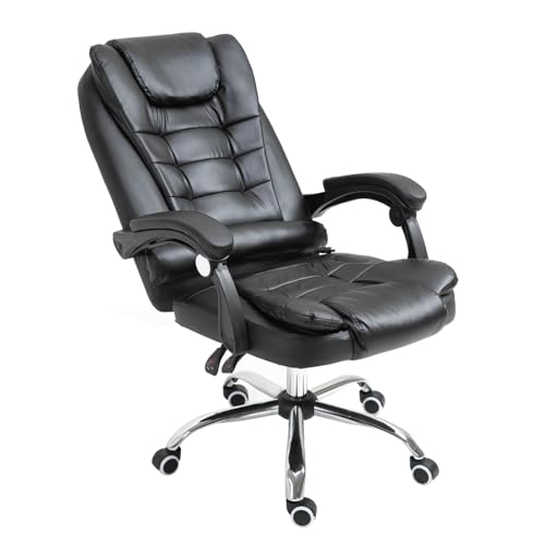 Cadeira de Escritório Presidente Massageador Giratória Executiva