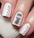 Upside Down Pineapple Swinger Couple Married with Benefits Nail Art Decal Sticker