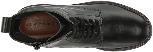 Lucky Brand Women's Kancie Combat Boot, Black, 5 | Image 4