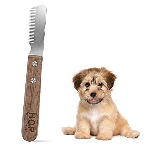TOTOKA Pet Hair Removal Shedding Comb for Dogs,Solid Wood Pet Comb Grooming Tool for Dog & Cat Long Hair Cat Hair…