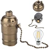 Style industriel vintage : la construction métallique élégante avec une finition rétro améliore l'apparence, ce qui rend ces supports de lampe parfaits pour une décoration vintage, industrielle ou rustique.